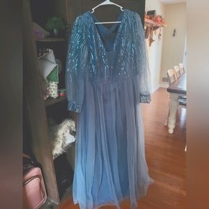 Plus-size formal gown